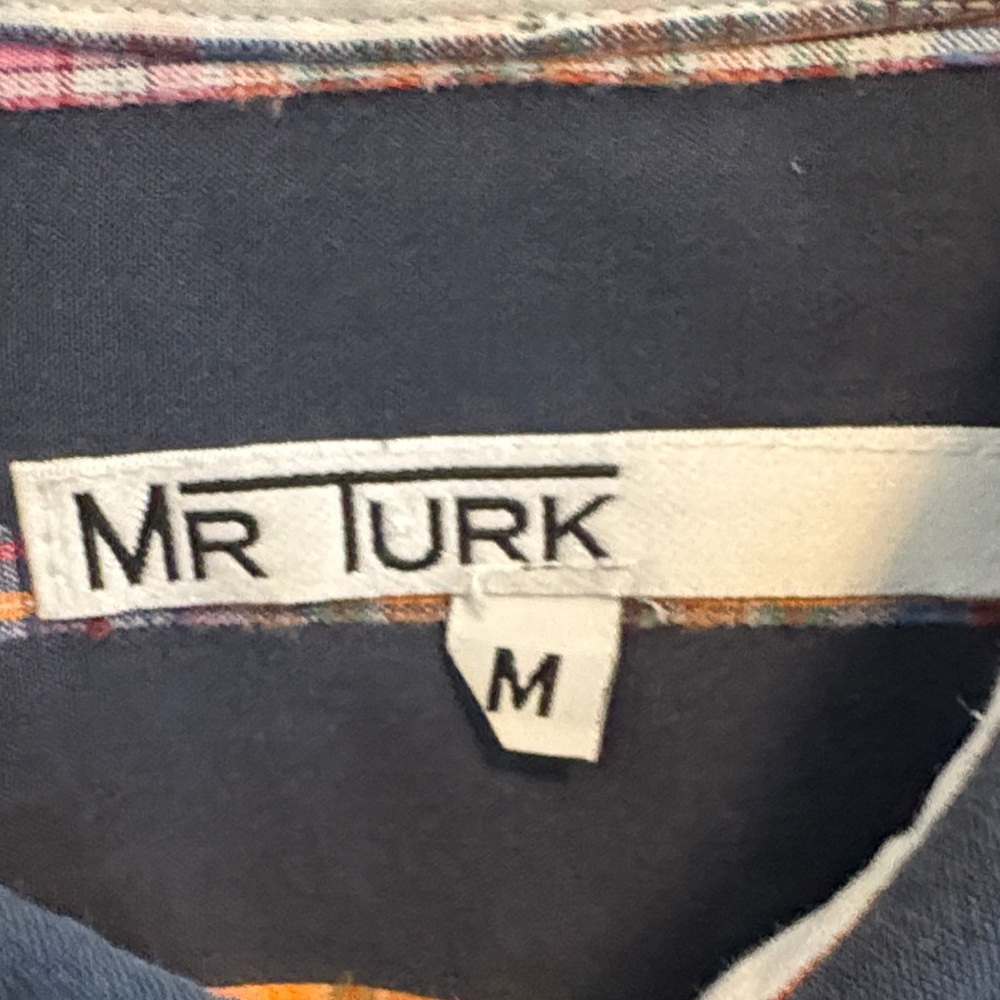 Mr. Turk Navy Striped Short Sleeve Shirt - Picture 2 of 10